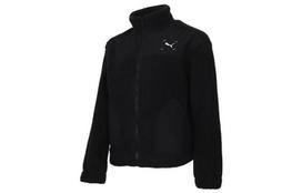 PUMA Velvet Jackets Women's Black Stand Collar Moderate 586612-01 S black