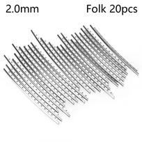 New Parts 2.0mm 2.7mm 2.9mm Fingerboard Nickel Scale Line Guitar Tasting Silk Guitar Frets Wire 2.0mm-Folk 20pcs