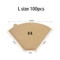 100PCS Cone Coffee Filters, Unbleached Natural Coffee Paper Filter, No Blowout, Disposable, for Pour Over and Drip Coffee Maker white