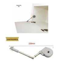 Tatami Dressing Table Hydraulic Gas Spring with Telescopic Flip-up/Flip-down Doors and Damping Buffer. Long Rod - Downward