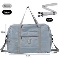 Large Red Waterproof Travel Bag with Multiple Compartments and Suitcase Attachment gray