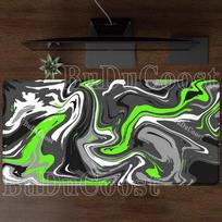 Gaming Strata Liquid fluid Mouse pad Art Swirl Large Keyboards HD Printing PC Computer Laptop Anime Office Keyboard XXL Desk Mat 30x60cm white