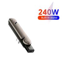 Xiaomi 2 In 1 USB C To Type C Bracket Adapter 5A 240W Fast Charging Data Holder Converter Type C To C For Samsung For Huawei For iPhone USB Type-C