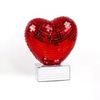 Reflective Heart Shape Disco Ball Decoration Valentines Day Disco Ball  Valentines Day rožinė