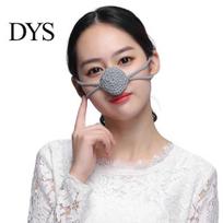 Outdoor Nose Cover Handmade Winter Warmer Extra Soft High Elastic Wool Adjustable Cold Resistant Accessories šviesiai pilka spalva