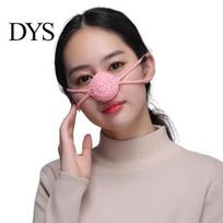 Outdoor Nose Cover Handmade Winter Warmer Extra Soft High Elastic Wool Adjustable Cold Resistant Accessories šviesiai rausvos spalvos