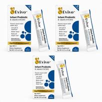 Evivo Infant & Baby 8 Billion Probiotic Powder 7 Packs (3 pcs, 7 servings)