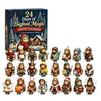Kalėdos Advento kalendorius 2026 Kalendorius, 24 dienų akrilinis 2D papuošalų rinkinys su Secret Santa dovanomis gyvūnų mylėtojams Gyvūnų figūrėlės, Kabinamas ant eglutės H