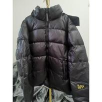 Black and gold down jackets, new short and long men's and women's jackets in autumn and winter, thickened white duck down, loose hooded. XXL gray