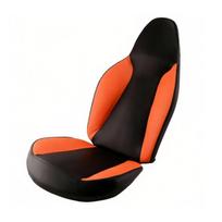 Go-Kart Seat with Backrest Contoured Padded Kart Long-Lasting black