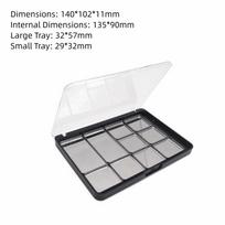 Aluminum Palette Empty Eyeshadow Palette Multi Use Tool Sample Pans Cosmetics Tool Refillable Case Eyeshadow Tray Dispensing Box gray