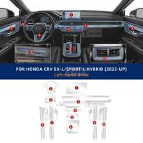 Skirta Honda CRV CR-V 2024-2025 Automobilio Salono Centrinės Konsolės Skaidri TPU Apsauginė Plėvelė Atspari Įbrėžimams Lipdukas Left Hand Drive black