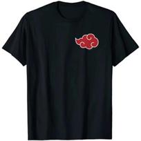 Japonija Anime Akatsuki Debesų Simboliai Spausdinimas Vyriški Marškinėliai Gatvės Stilius Vyriški Trumpomis Rankovėmis Marškinėliai Prekės Ženklo Vyriški Drabužiai T-shirt L juoda
