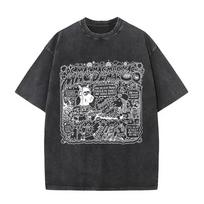 Unisex Madingi Vintažiniai Marškinėliai Vintažiniai Išskalbti Mac Demarco Salad Days Juokingi Memai Marškinėliai Unisex Laisvalaikio Medvilniniai Laisvi Marškinėliai 2XL gray