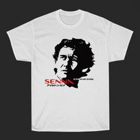 Ayrton Senna Racing Car Legend Men's White Size S to 5XL 5XL įvairiaspalvis
