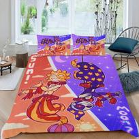 FNAF Game Duvet Cover Pillowcase Sundrop Moondrop Bedding Set Boy Girl Bedroom Decoration Children Gift Single Double Size 155x200cm purple