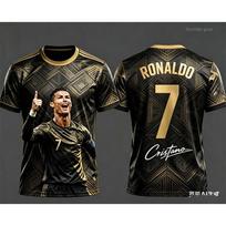 Vasarinis madingas Ronaldo 7 futbolo marškinėliai trumpomis rankovėmis, oversized sportiniai drabužiai, marškinėlių viršūnės, vaikų drabužiai, gatvės stiliaus apranga 6XL