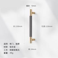 WV Modern Style Gold Drawer Knobs T bar Handle Bathroom Pulls Kitchen Cabinet Door Handle Pull Black