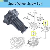 1Pc For VW EOS Scirocco Passat Jetta Beetle Golf Golf Plus Spare Wheel Tire Hold Fixing Mounting kaip parodyta spalva