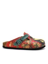 Goby Klumpės 'Women Calceo Red Clogs WCAL5430 with cat design' raudona