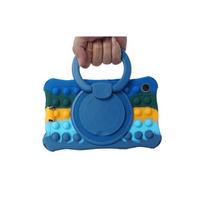 Kids Case For Samsung Galaxy Tab A9+Plus 11 8.7  360 Rotating Stand Tablet Cover SM-X210/X215/X216 SM-X110/X115 A7 A8 Funda Tab A7 Lite 8.7inch blue