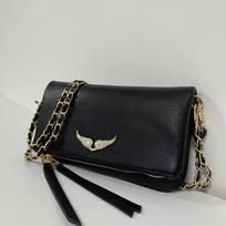 Exquisite French-style crossbody bag for women, trendy messenger bag with Spanish diamond chain 20cm Max Length 30cm auksas