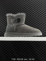 2026 Winter Boots Fur Ladies Snow Boots Real Sheepskin Wool Low-cut Warm Fur Shoes Man and Women Winter Short Boots Super Mini 40 violetinė