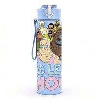 1PC Big Lez Show Colorful 750ml sports water bottle leakproof straw lid outdoor office home