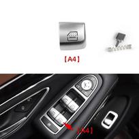 Interior Car Window Lifter Switch Button Cover Cap Replacement For Mercedes Benz E Class W213 E200 E260 E300 E400 AMG gray