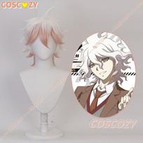 Anime Super Danganronpa 2 Nagito Komaeda Cosplay Kostiumai Striukė Perukas Helovino Kostiumas Anime Figūrėlė Drabužiai Kostiumas XXL white
