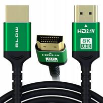 BLOW HDMI 2.1 didelės spartos kabelis, 8K, 4K, 5 m, 144 Hz, sustiprintas, garsui ir 3D