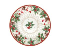 EASY LIFE porcelianinė lėkštė "Christmas berries", Ø 19 cm