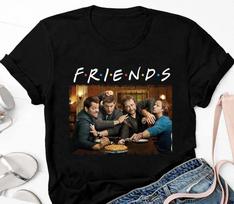 Draugų „Supernatural“ marškinėliai su „Sam And Dean“ TV serialu, S-4XL dydžiai 4XL brown
