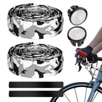 Bicycle Handlebar Wrap EVA Wrap Shock-Absorbing Grip Adhesive Bicycle Handlebar Tapes For Riding Motorcycling Comfort Upgrade black