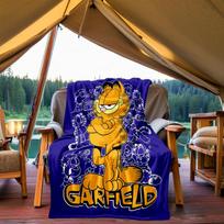 Garfieldo katės lauko flanelės pledas - HD spausdintas, lengvas, minkštas, šiltas, visų sezonų pledas sofai, lovai, kelionėms, stovyklavimui 1203078 80x120cm(31x47inch) white