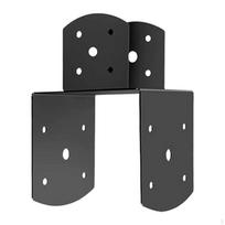 Deck Post Tie Bracket,Fence Posts Bracket Black Wood Beam Support for to Reinforcing black