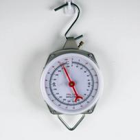 High Quality Instrumentation Hanging Scales Circular Alloy Hook Scale Spring Mechanical Pointer Handheld Scale gray