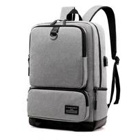 Backpack Outdoor Schoolbag Multi-Purpose Usb Men'S Large-Capacity Travel Backpack Casual Versatile Lightweight šviesiai pilka spalva