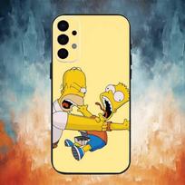 The Simpsons Phone Case For Samsung S26,25,24,23,22,21,20,30,Ultra,Plus,Fe,Lite Black Shell Samsung S21fe gray