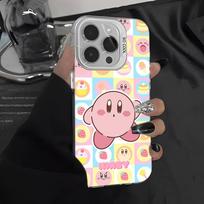 Stars K-Kirby Clear Phone Case For IPhone 16 15 14 13 12 11 Pro Max 17 Plus Colorful Cover iPhone 12 white