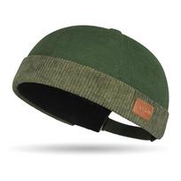 Unisex Kepurės Be Snapelio Susiuvtos Velūrinės Docker Kepurės Šeimininko Kepurė Reguliuojama Kepurė Be Kraštelio Hip Hop Laisvalaikio Kupolinė Melon Kepurė One Size žalia