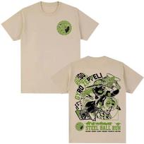 Anime Jojo7 Steel Ball Run Gyro Zeppeli Graphic 100Cotton Unisex Shirt 2026 Summer New Unisex Fashion Y2k Short Sleeve Tshirt 4XL beige