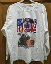 Vintage Elton John 2001 World Tour Concert Long Sleeve T Shirt M gray