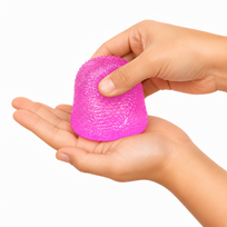 Antistresinis squishy kubas, minkštas sensorinis žaislas kamuolis- violetinis