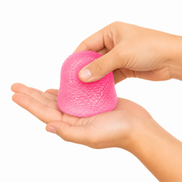 Antistresinis squishy kubas, minkštas sensorinis žaislas kamuolis- rožinis