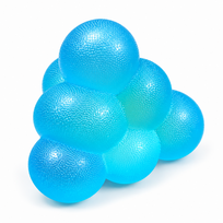 Antistresinis squishy kubas, minkštas cube žaislas - mėlynas