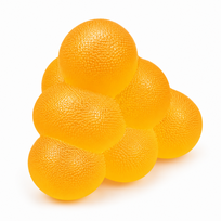 Antistresinis squishy kubas, minkštas cube žaislas - geltonas
