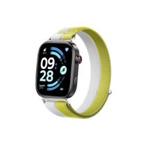 Redmi & Xiaomi Metal Connector Nylon Watch Strap for 6/5/4/10Pro/9Pro - Breathable Car Line Style Gauze Design. Redmi 6/5/4 gray