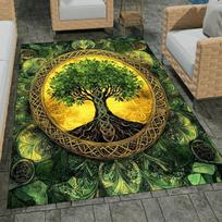 Tree of Life Print Area Rugs Non-Slip Carpets for Home Living Room Kitchen Bedroom Rug Machine Washable Floor Mat 40x60cm