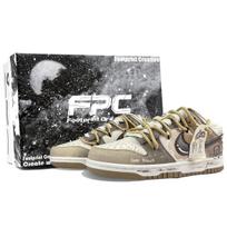 Nike Dunk Bear Cookies Abrasion Resistant Low top Skateboard Shoes Unisex Khaki HQ1175-240(Team-7261-SBOX) 42.5 gray
